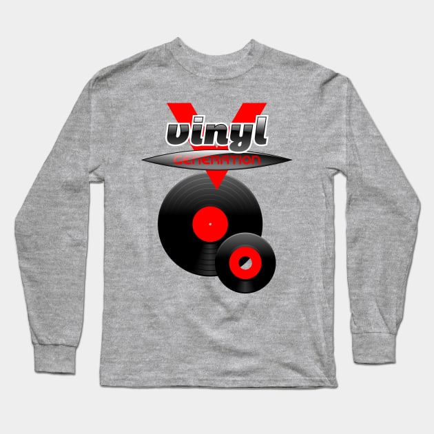 Vinyl Generation Long Sleeve T-Shirt by tuditees